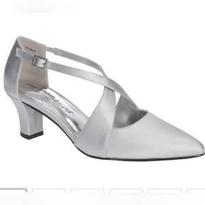 Easy Street‎ Women's  Alina 5 Elegant Silver Grey Heels 9 M NEW Dancing Shoes
